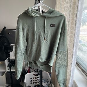 VS PINK HOODIE WITH MESH DETAIL